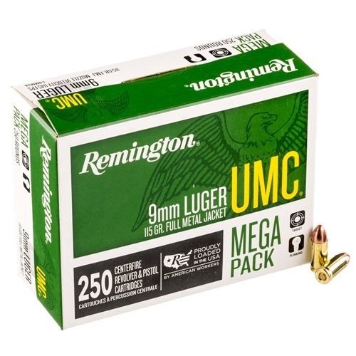Remington UMC 9mm Luger 115 Grain Centerfire Handgun Ammunition