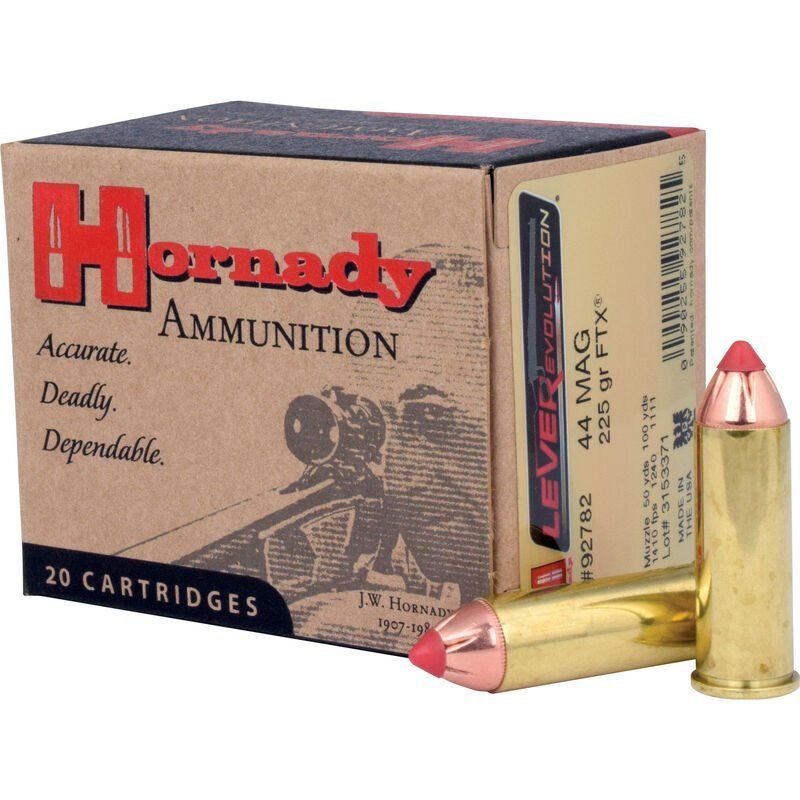 Hornady FTX LEVERevolution 44 Mag 225-Grain Handgun Ammunition